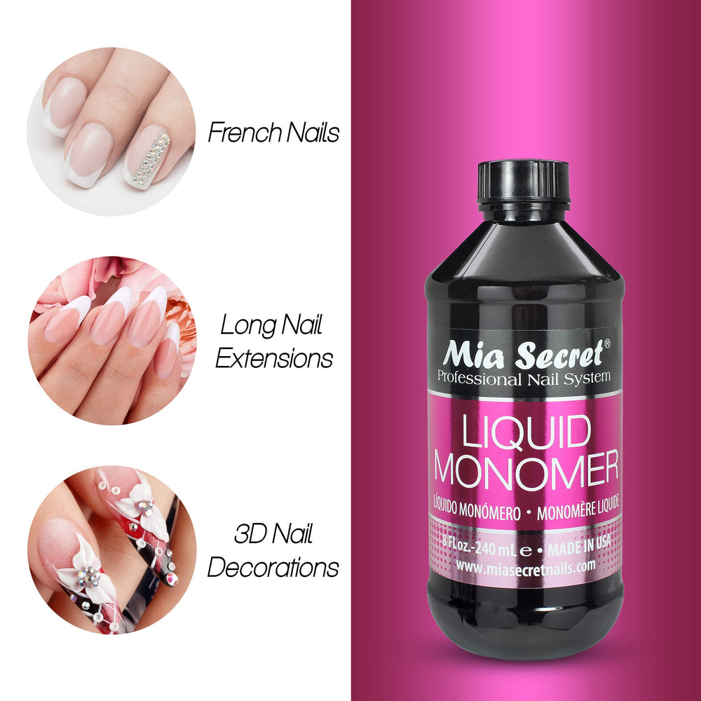 Mia Secret formule non-jaunissante, préserve l’apparence naturelle des ongles.