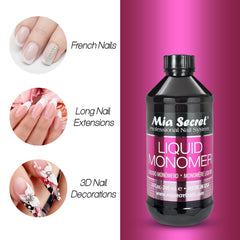 Mia Secret formule non-jaunissante, préserve l’apparence naturelle des ongles.