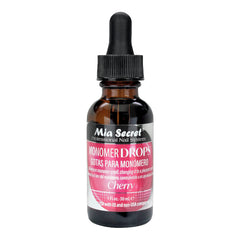 Mia Secret gouttes monomère cerise dans bouteille, aide à neutraliser l'odeur.