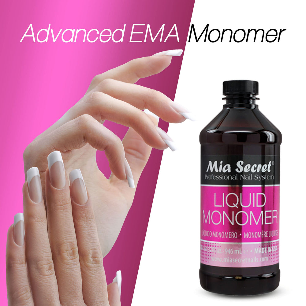 Mia Secret Liquid Monomer: capuchon étanche minimisant les fuites et l’évaporation.