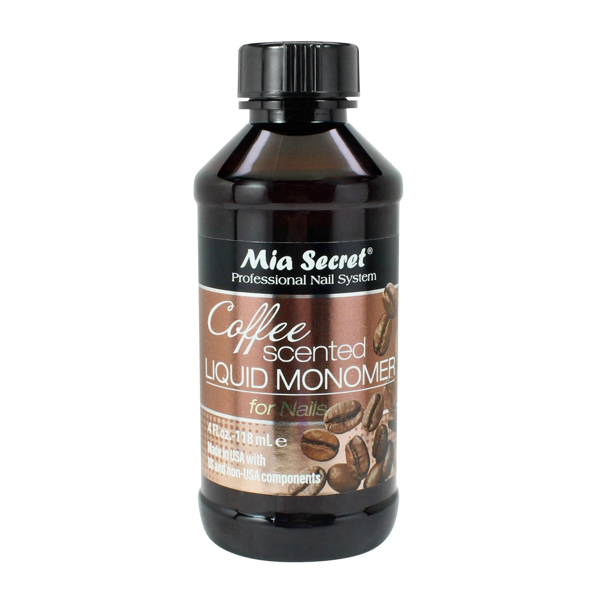 Mia Secret Monomère Liquide Café – flacon parfumé pour une manucure plus fraiche.