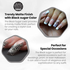 Pinceau Mia Secret Gel Art Noir Sucre pour motifs fins.