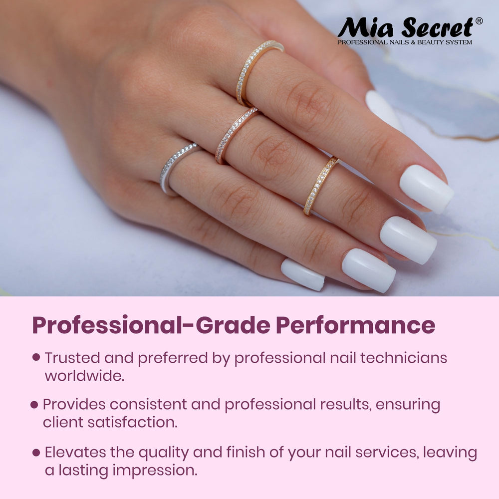 Mia Secret Oval Kolinsky, idéal en salon pour overlays acryliques.