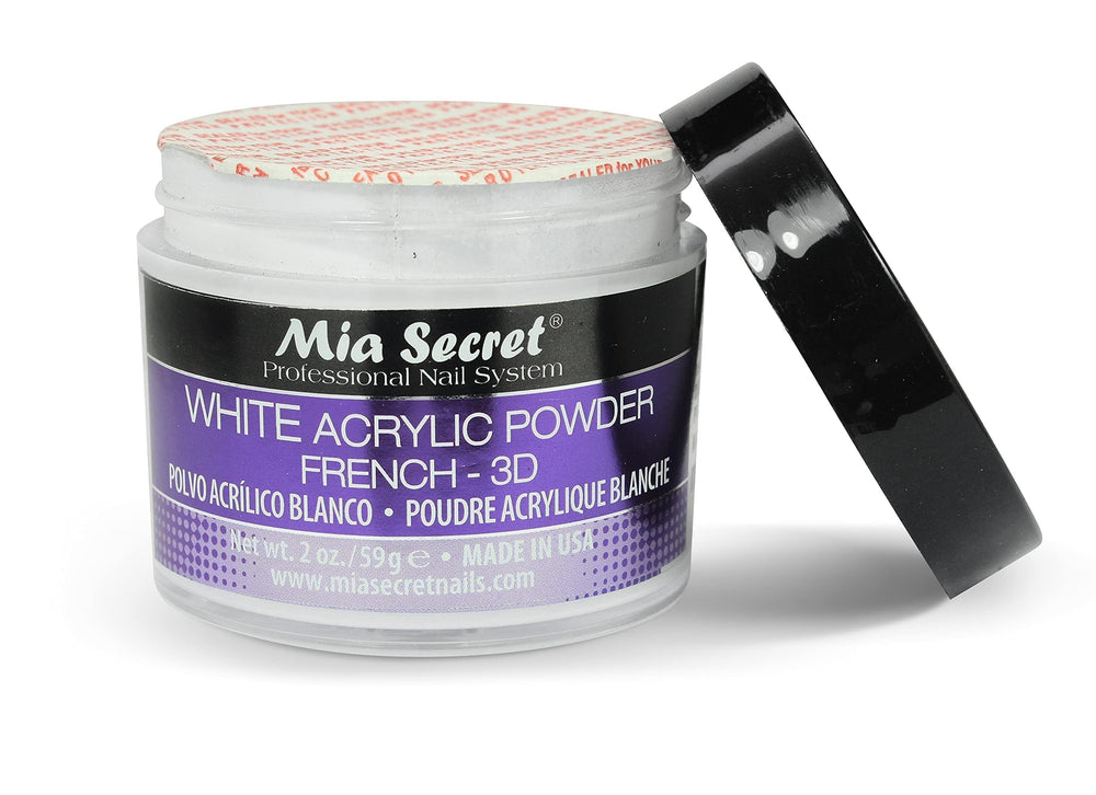 Poudre acrylique blanche Mia Secret pour débutants, précision et facilité