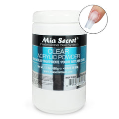 Mia Secret Poudre Acrylique Claire 24oz : texture fine pour une application lisse.