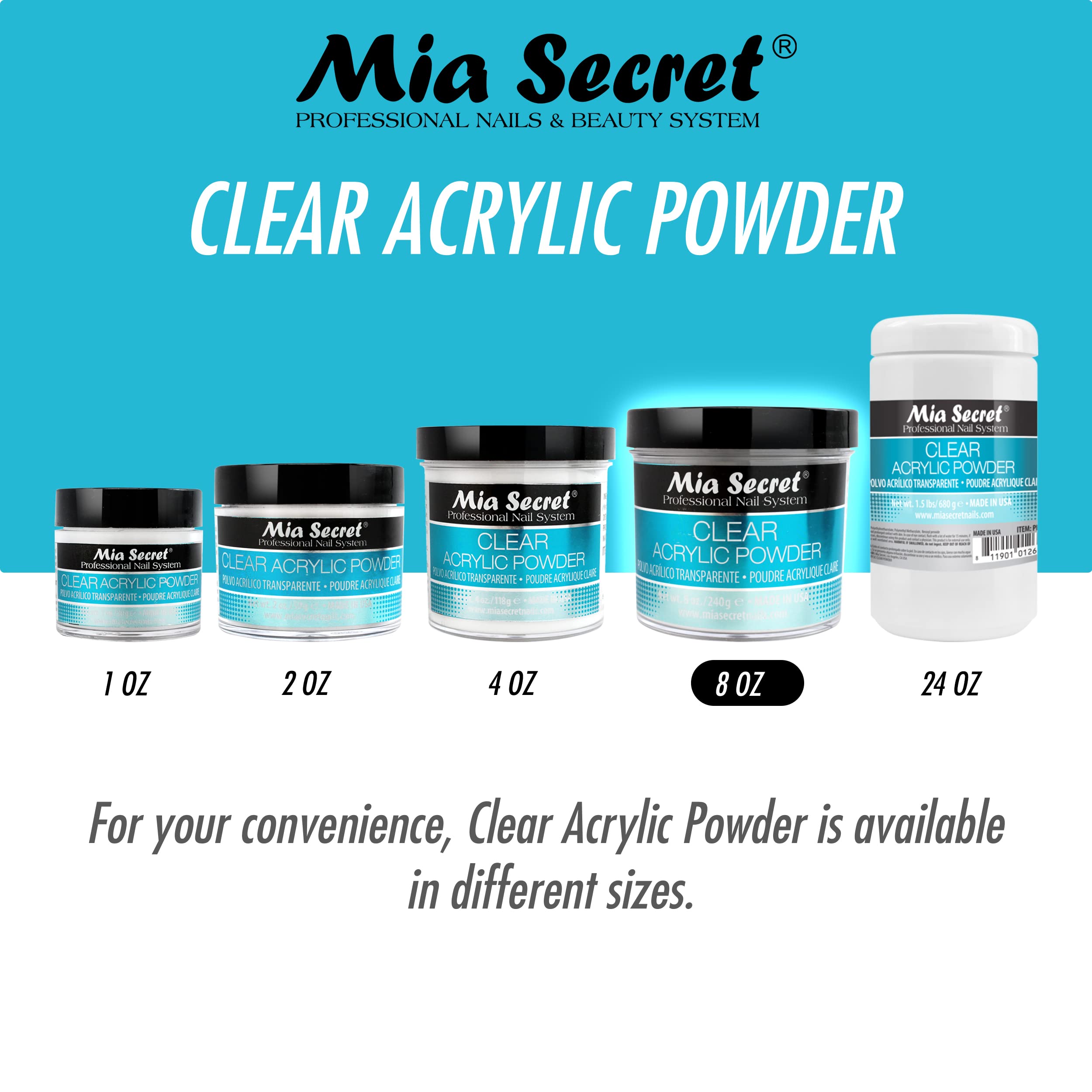 Application au pinceau Mia Secret, résultat clair et durable.