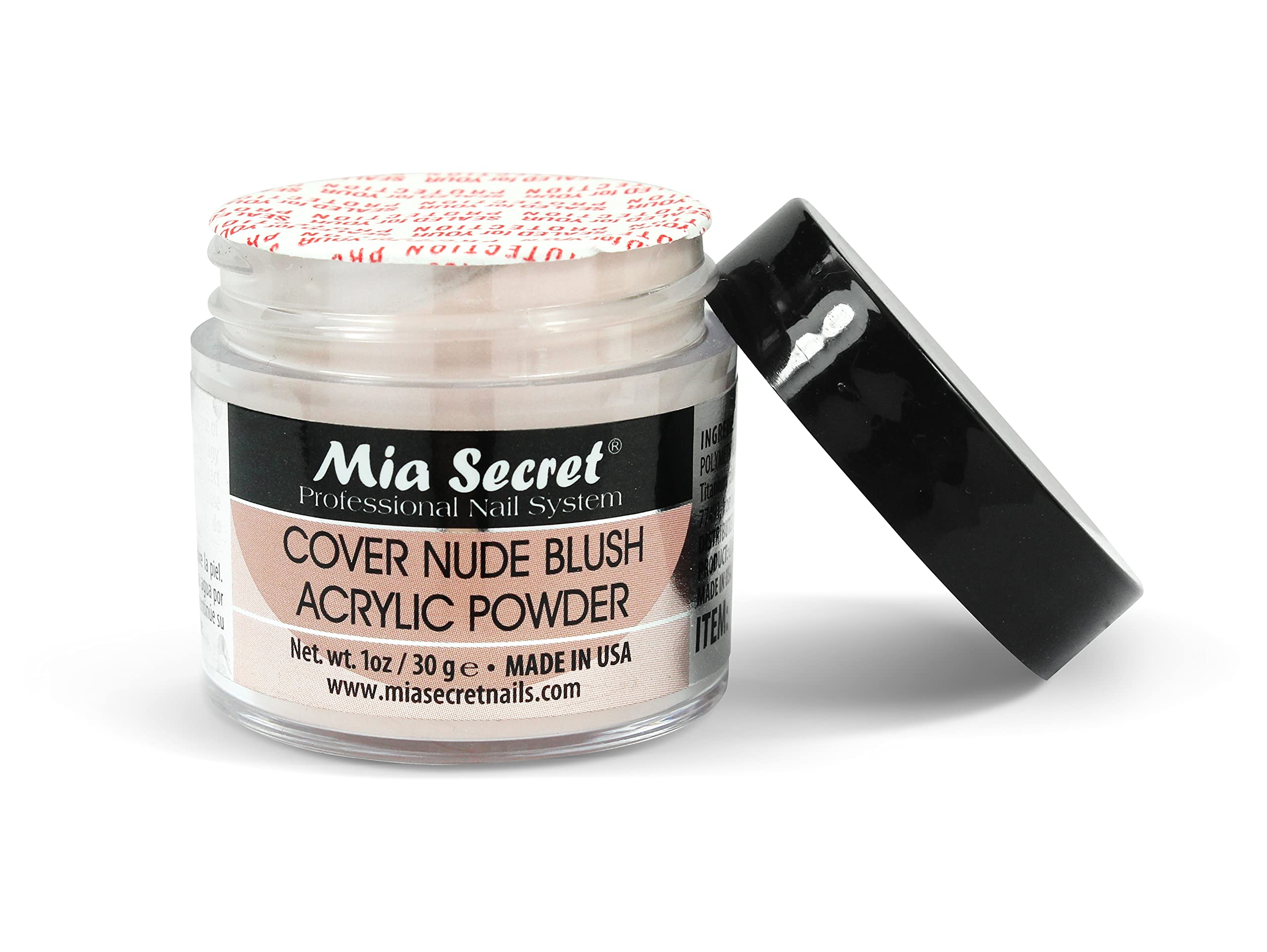 Mia Secret Poudre Acrylique Couvrante Rose Clair – finition lisse et prête à décorer.
