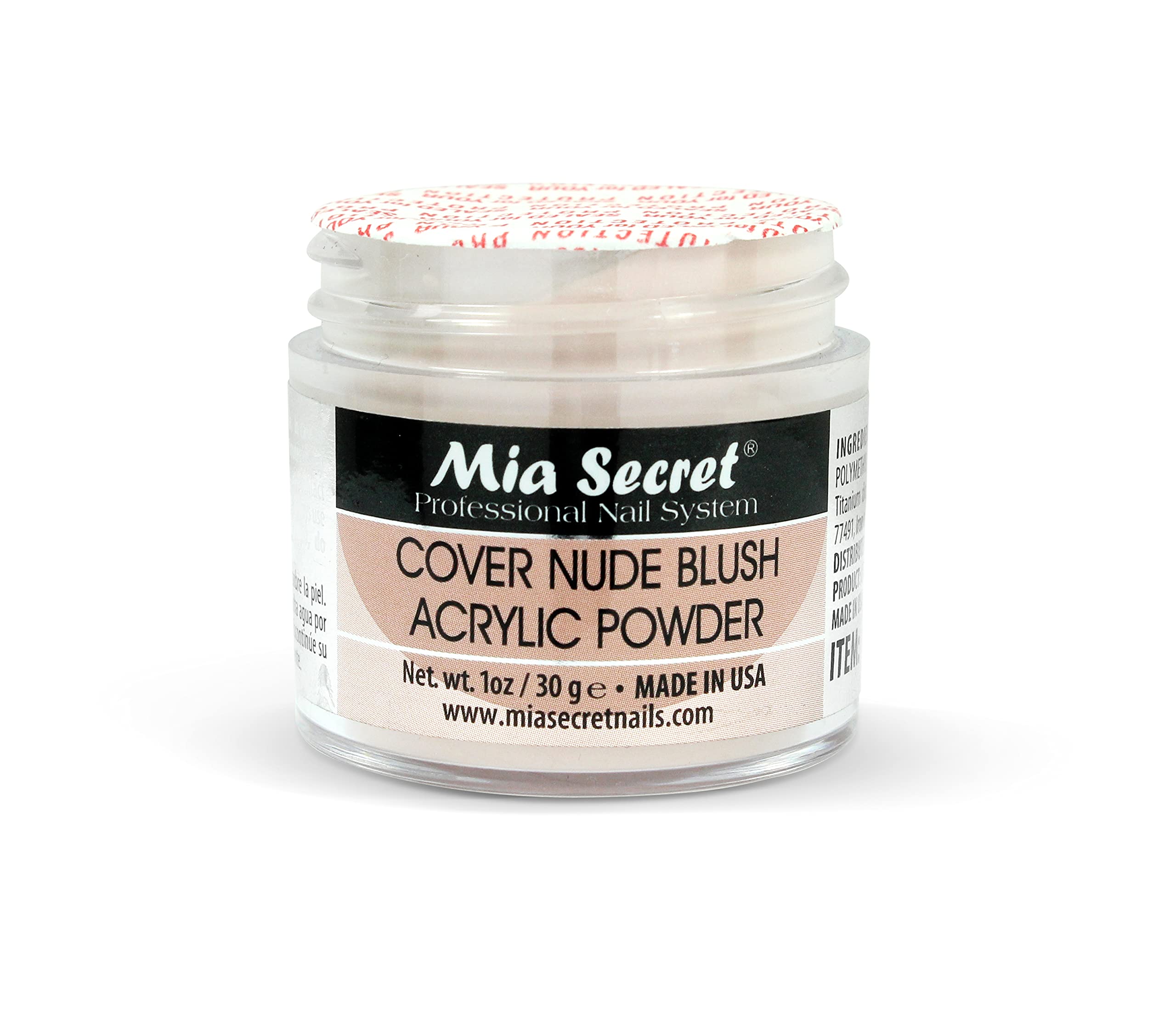 Mia Secret Poudre Acrylique Couvrante Rose Clair – texture fine pour un lissage homogène.