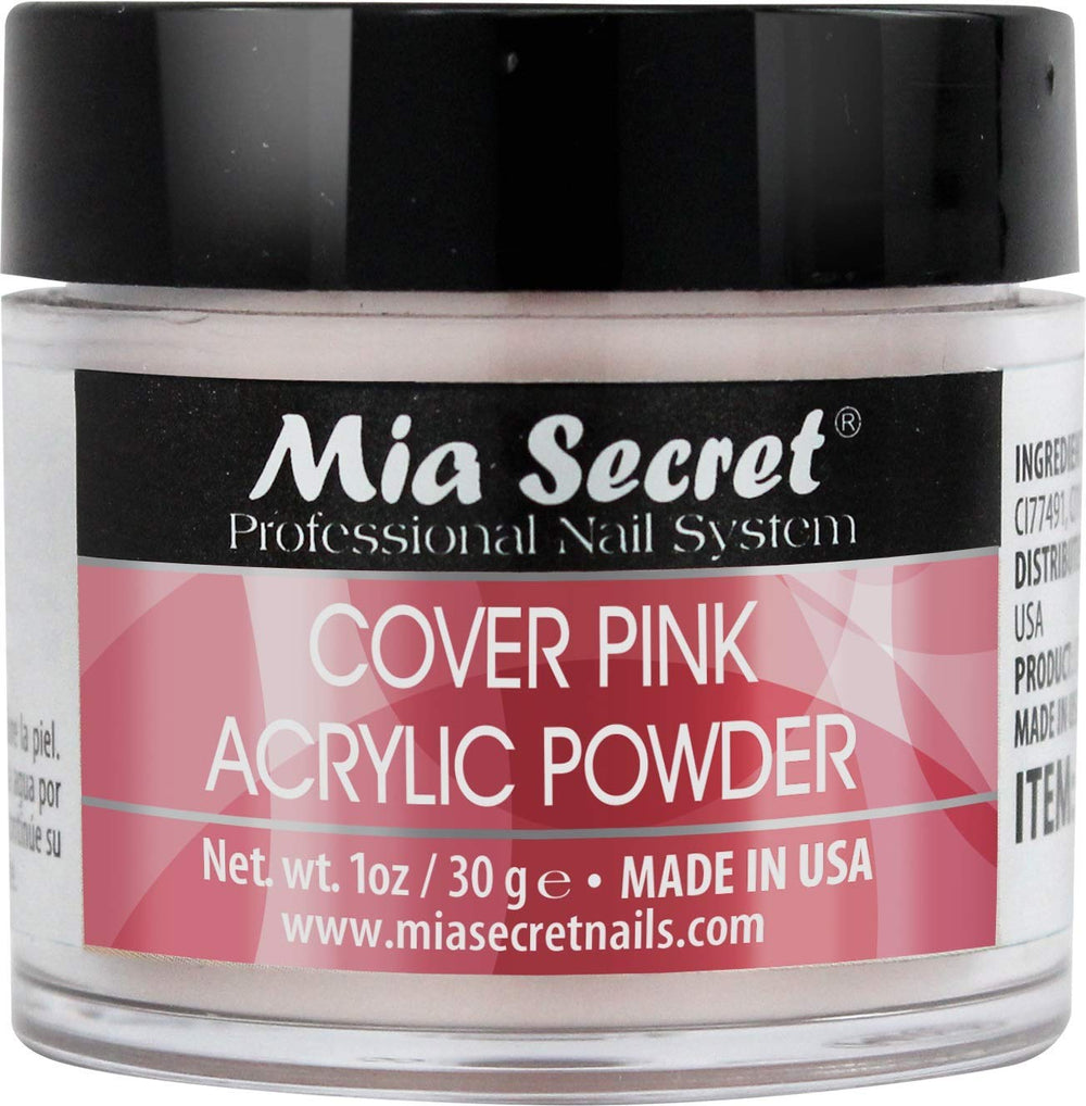 MIA SECRET Poudre Acrylique COVER PINK – texture fluide et adhérence durable pour ongles