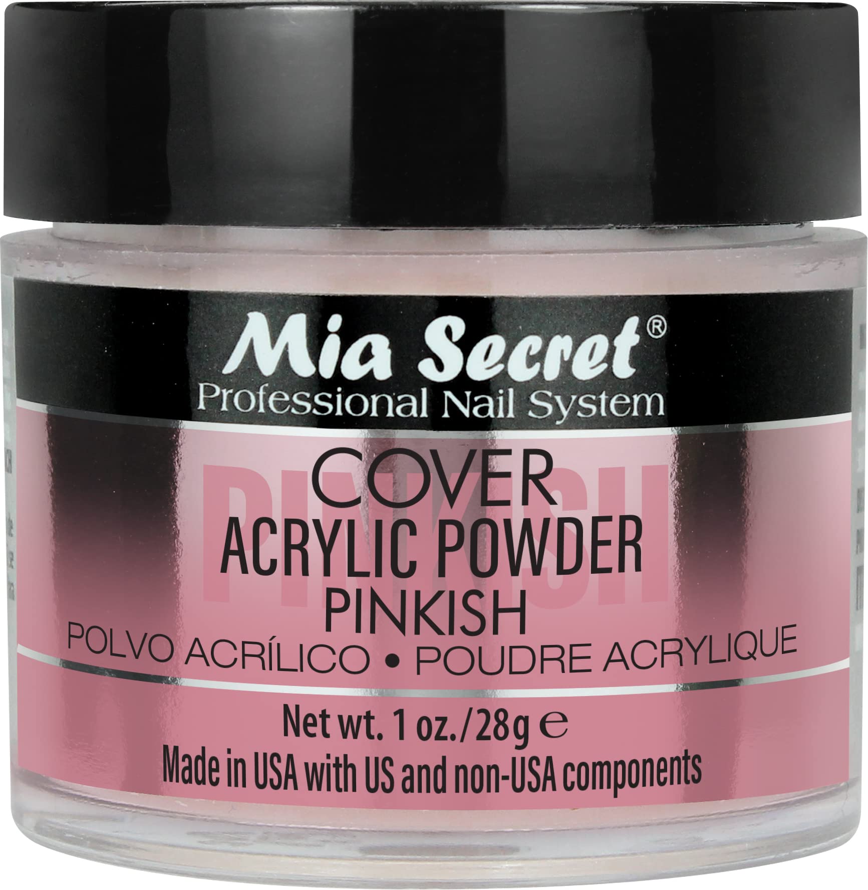 Mia Secret Cover Pinkish Acrylique 1oz – bouteille prête pour une application précise