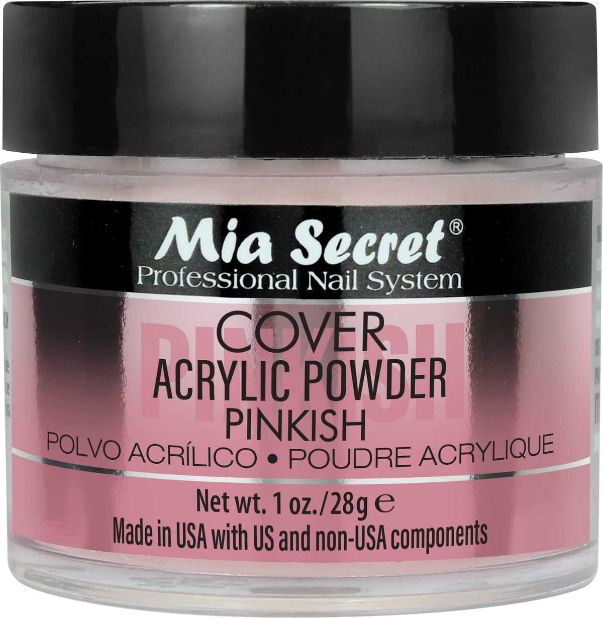 Mia Secret Cover Pinkish Acrylique 1oz – bouteille prête pour une application précise