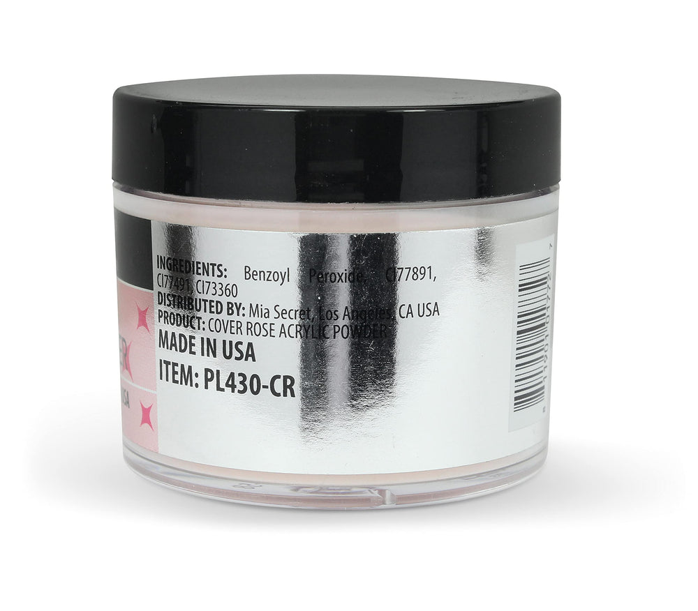 Mia Secret Cover Rose - poudre acrylique rose texture cremeuse facilite le modelage et le lissage.