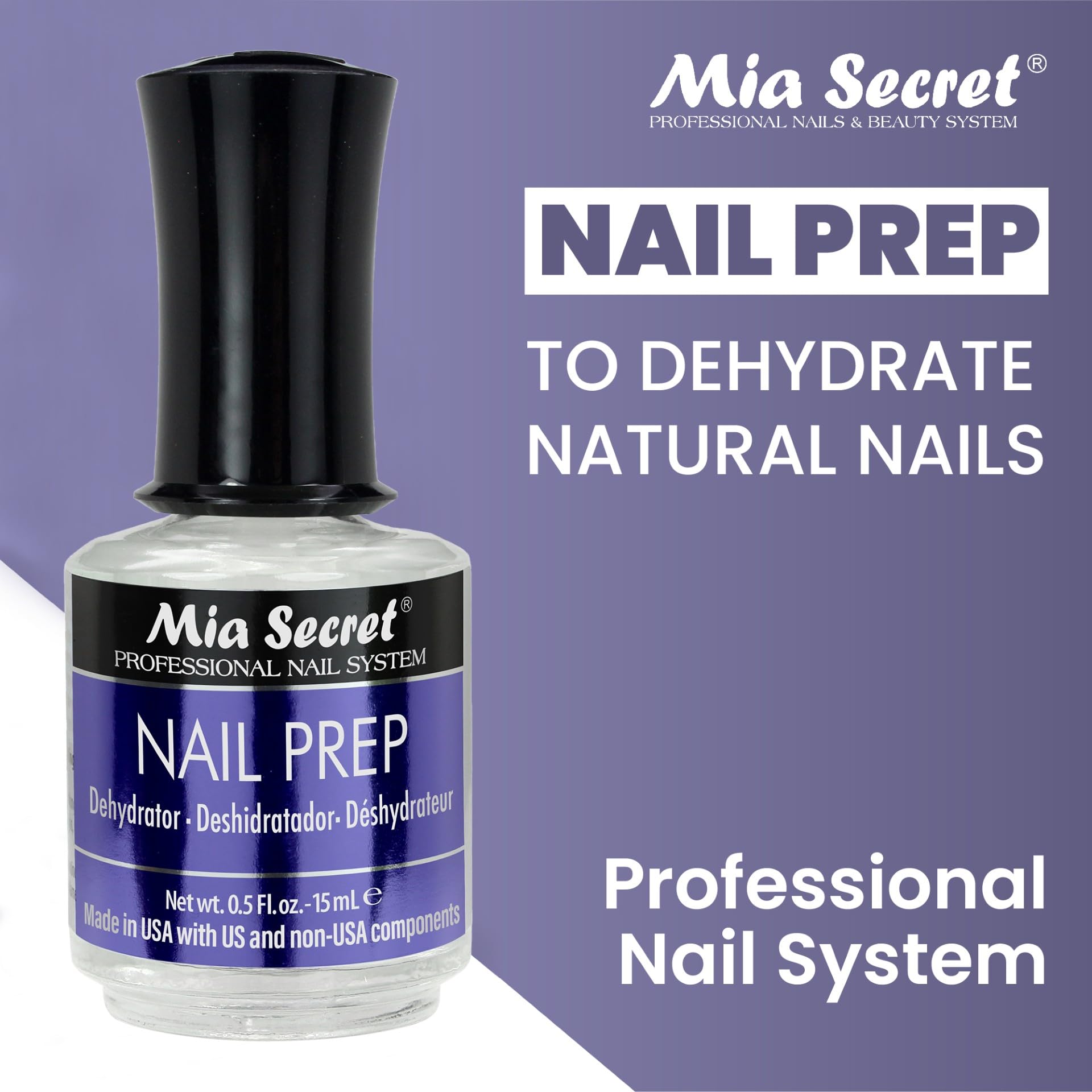 Mia Secret Utilisation rapide avant la pose des ongles.