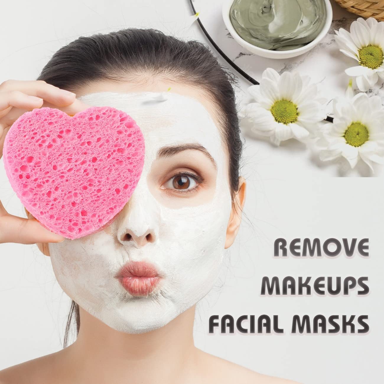 Éponge miaform en cellulose naturelle, nettoie en douceur la peau