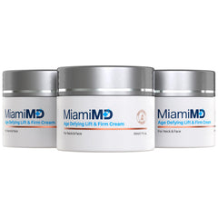 Crème MiamiMD âge-fermeté pot : fermeté et élasticité retrouvées.