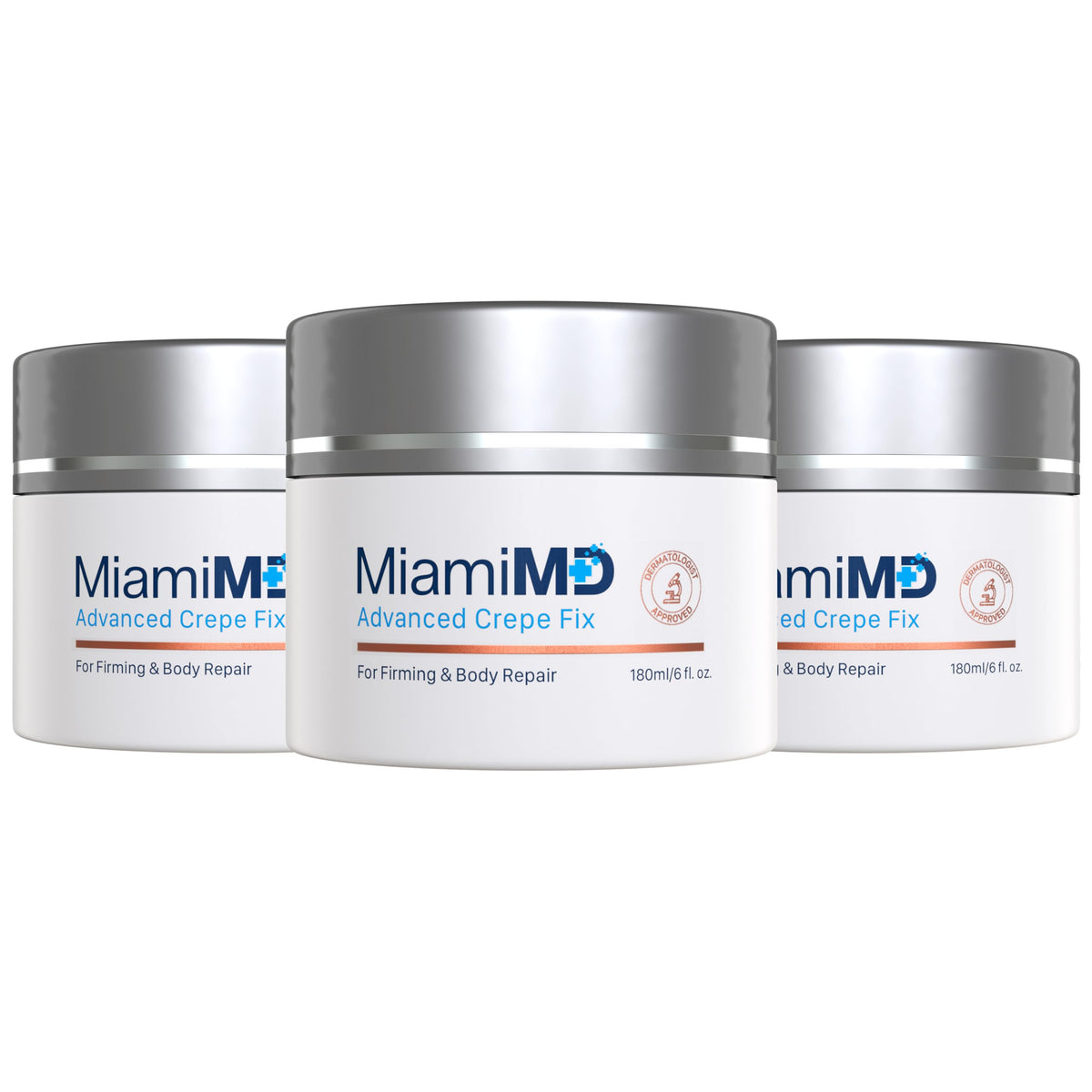MiamiMD Crepe Fix: bouteille et packaging, soin raffermissant accessible