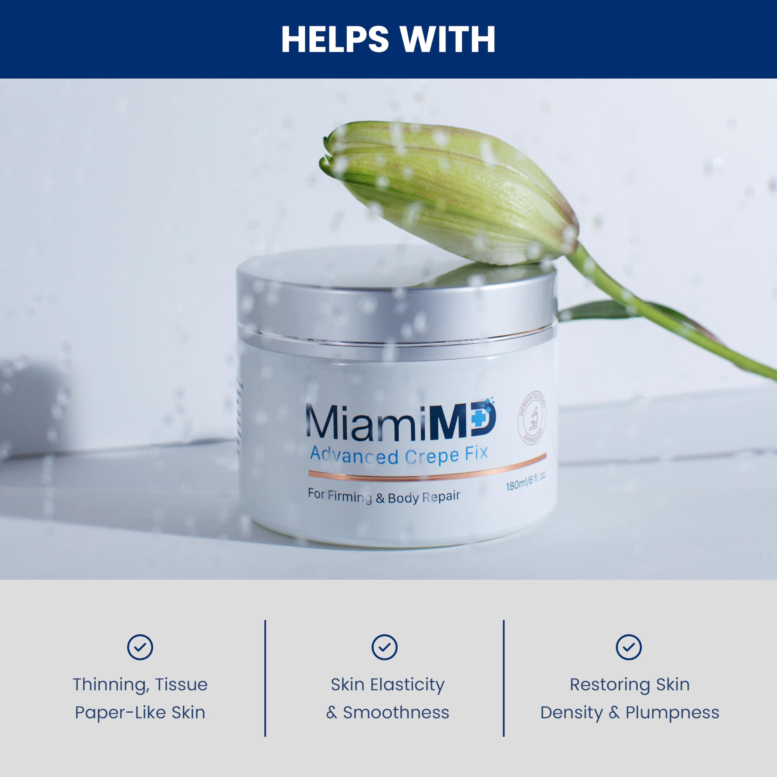 MiamiMD Crepe Fix: texture légère lissant les zones creppées
