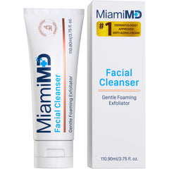MiamiMD nettoyant visage mousse et pompe, hydratation durable pour peau sensible