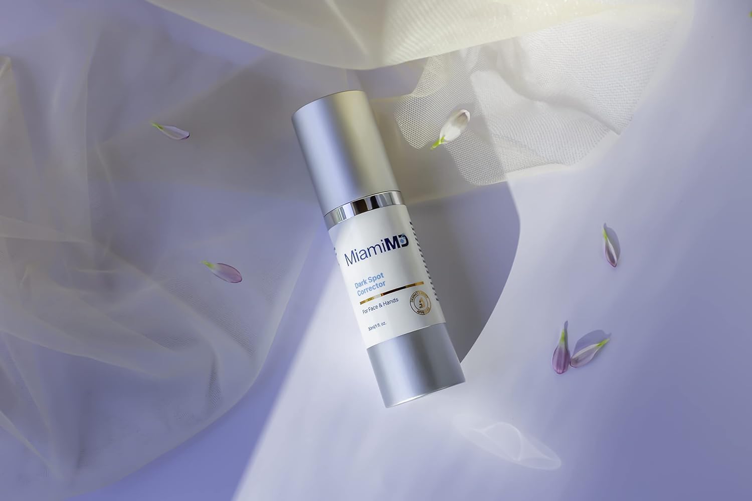 Sérum MiamiMD Alpha Arbutine Resveratrol: inhibe la mélanine et illumine le teint