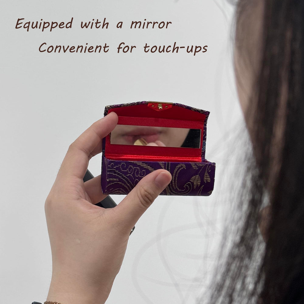 MIAO JIN étui rouge à lèvres compact idéal pour sac à main.