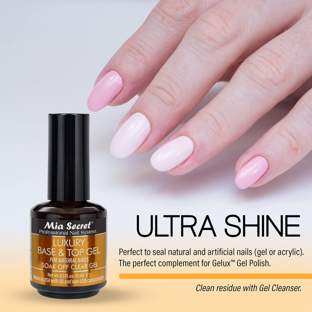 Mia Secret soak-off gel ready for fast base and top coat.