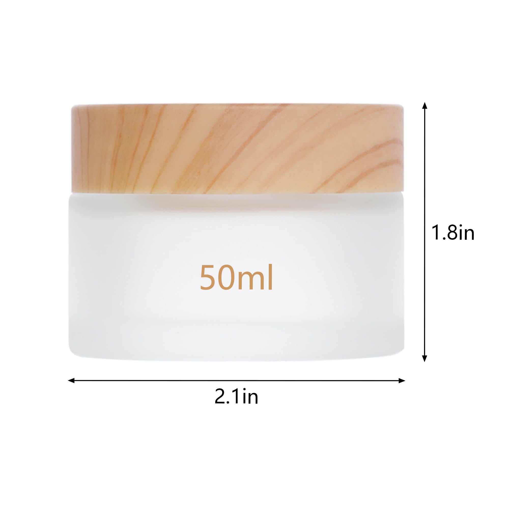 Miayon couvercle bois grain 50ml assure une fermeture sûre et esthétique.