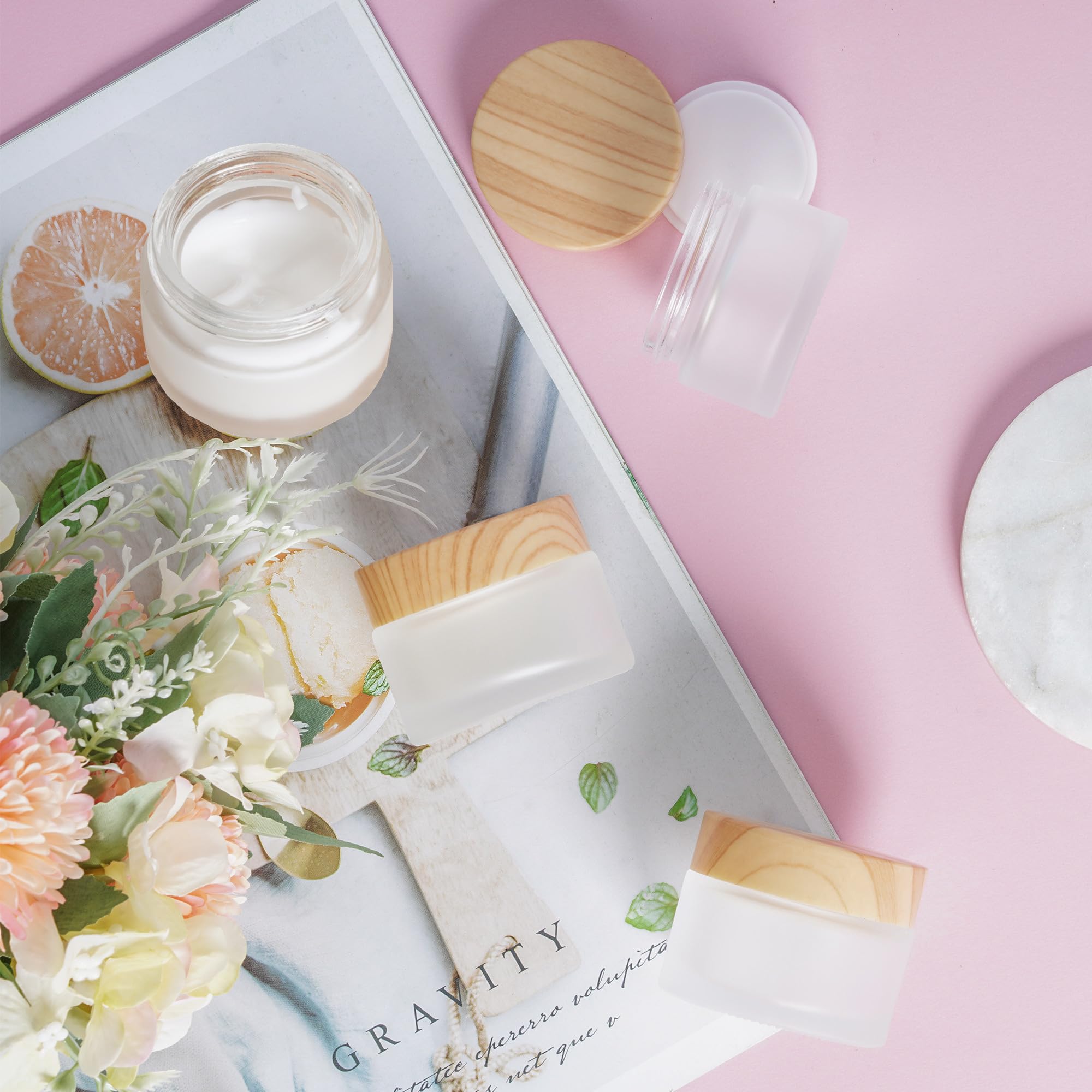 Miayon voyage portable, emportez vos produits en verre 50ml.