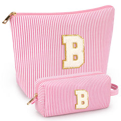 Pochette maquillage mibasies double grande, rangement optimisé pour voyages et quotidien.