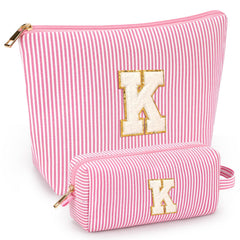 Sac Maquillage Mibasies rose ouvert, espace intérieur pratique pour l'essentiel beauté.