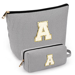 Trousse mibasies deux pièces en noir, pratique et légère pour le voyage.
