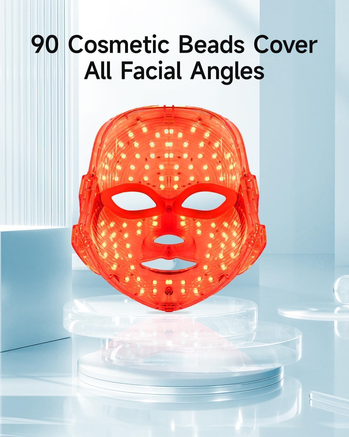 MIBIITTY Masque LED — bandeau réglable pour un confort ajusté