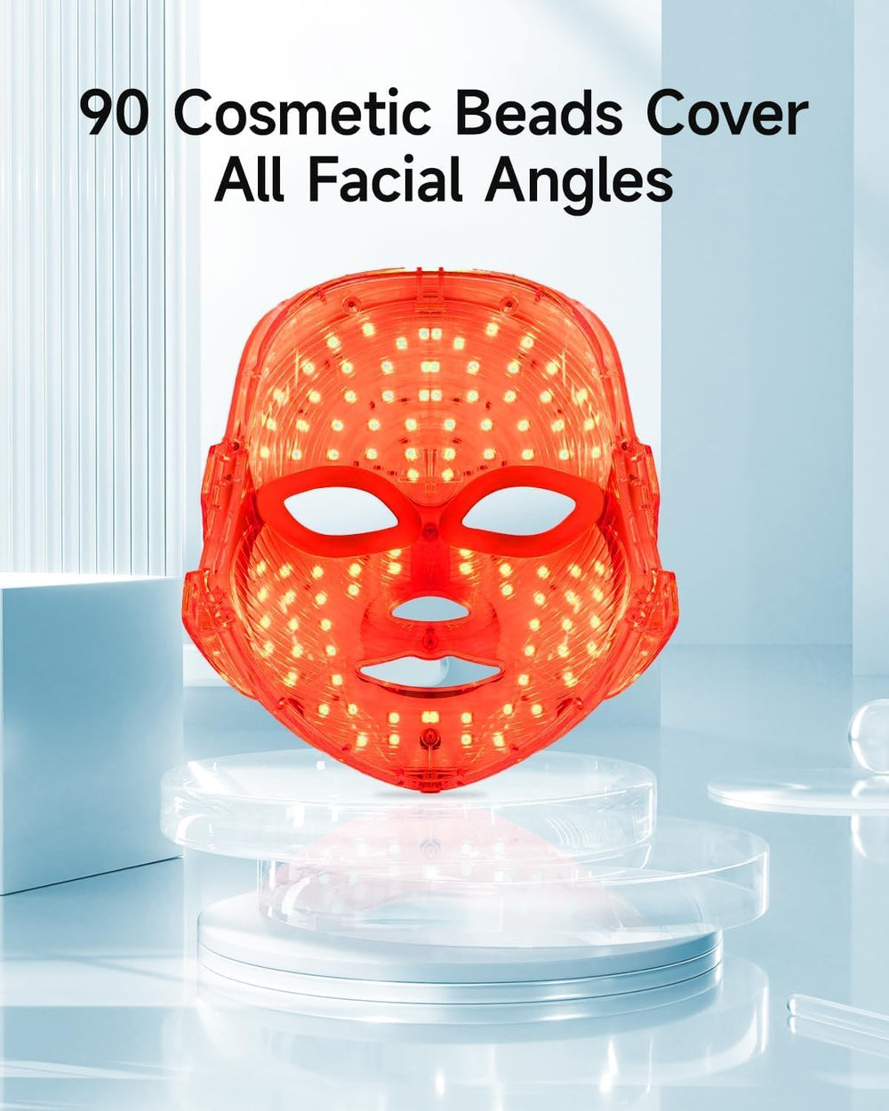 MIBIITTY Masque LED — bandeau réglable pour un confort ajusté