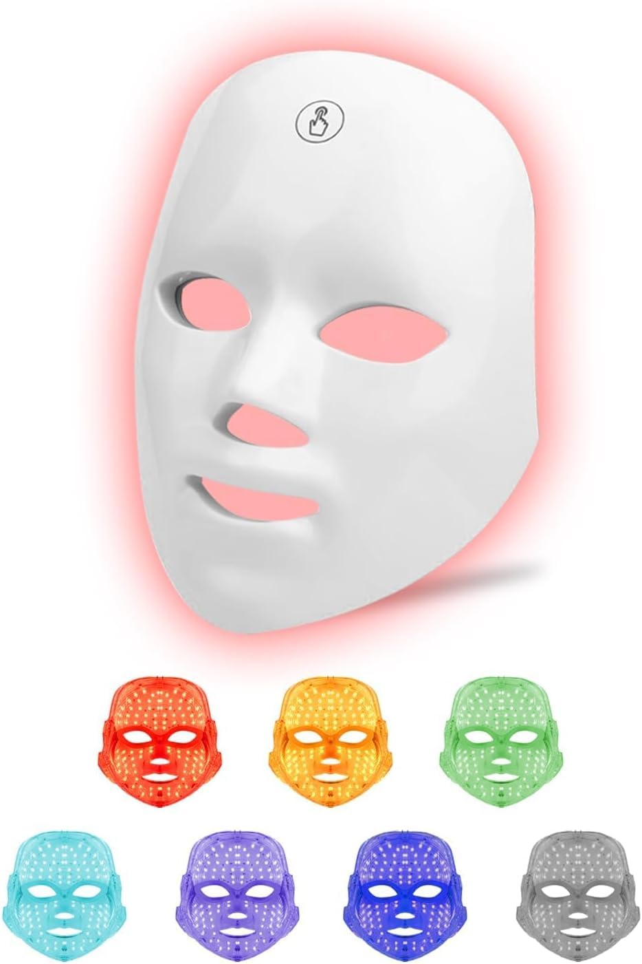 MIBIITTY Masque LED — intérieur éclairé démontrant les LED