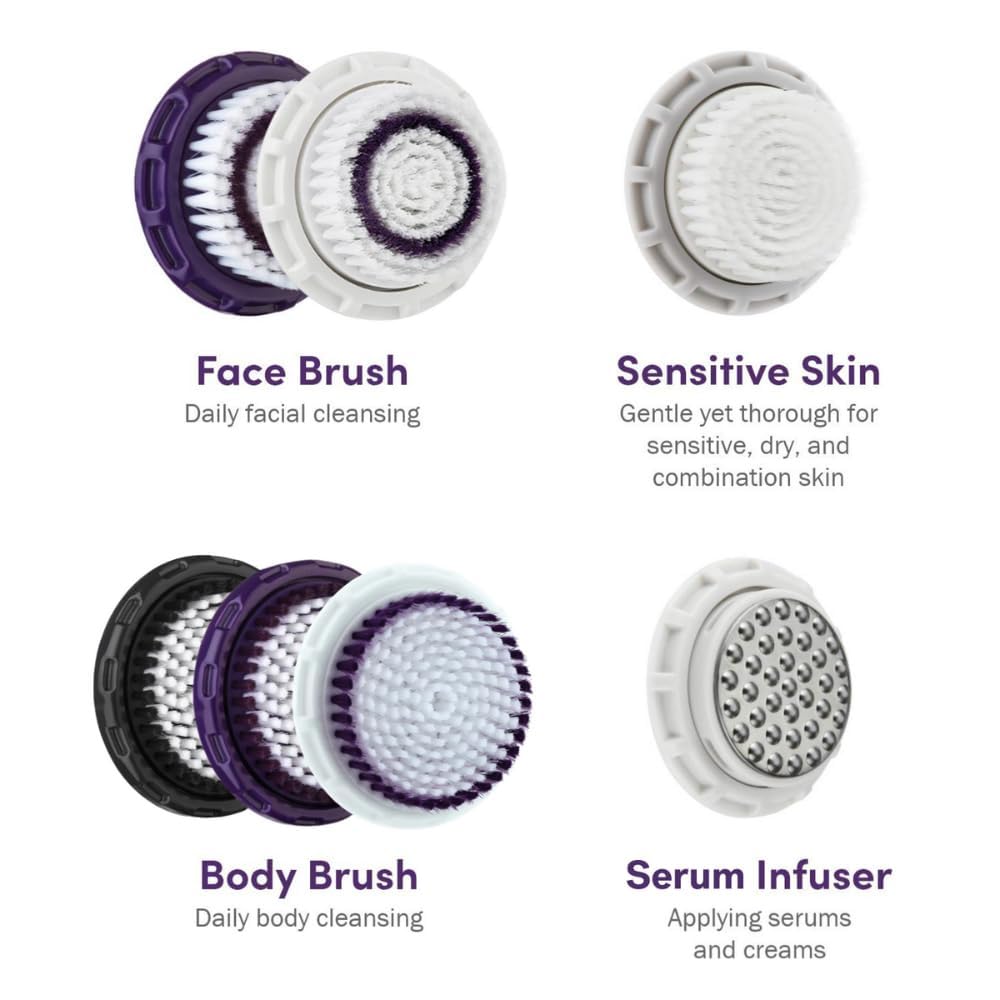 Brosse visage Soniclear Michael Todd pour un nettoyage quotidien efficace.
