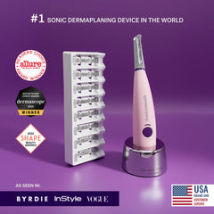 Lames dermaplaning interchangeables de Sonicsmooth pour une exfoliation précise.