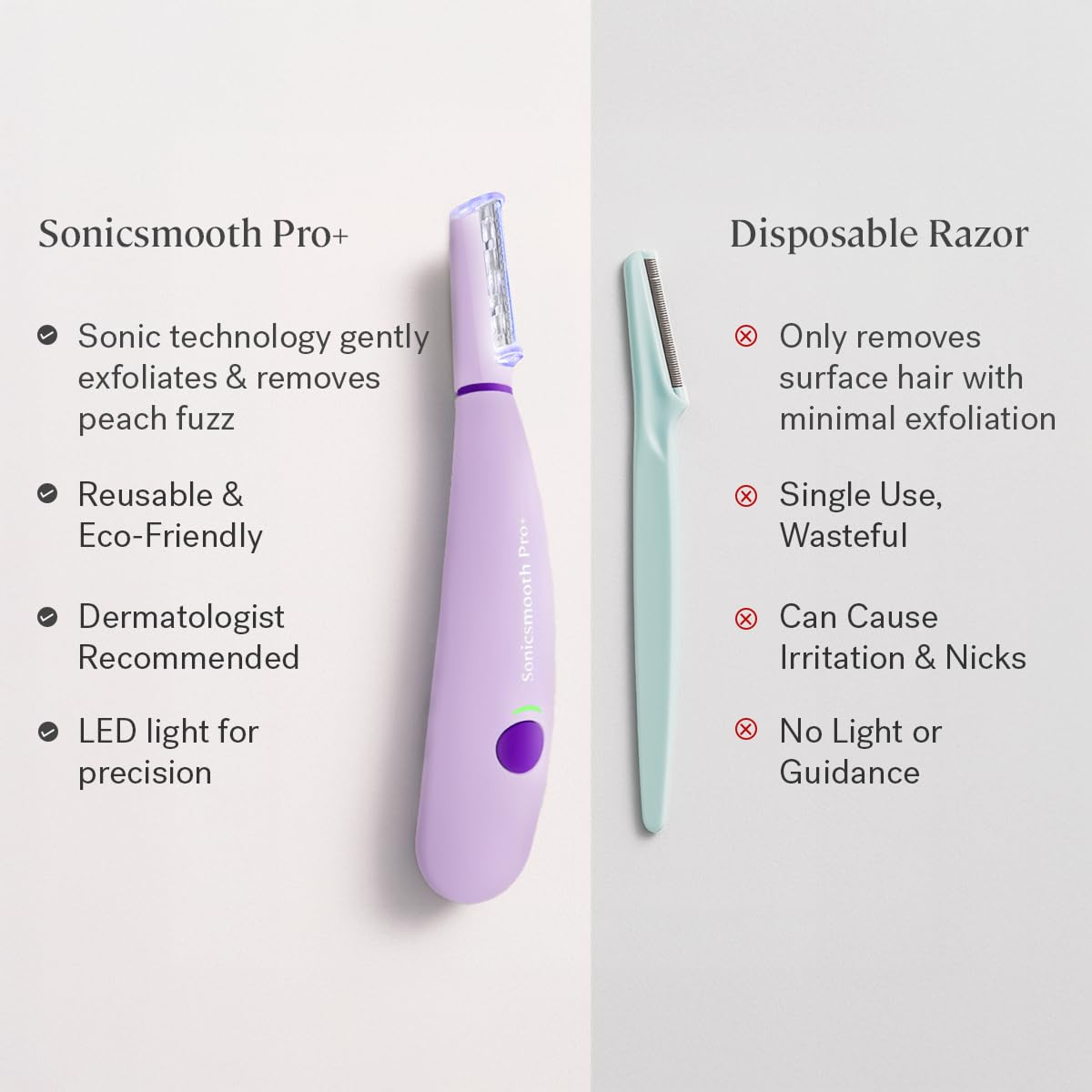 Embouts d'exfoliation diamant offrant une douceur efficace sans irritation.