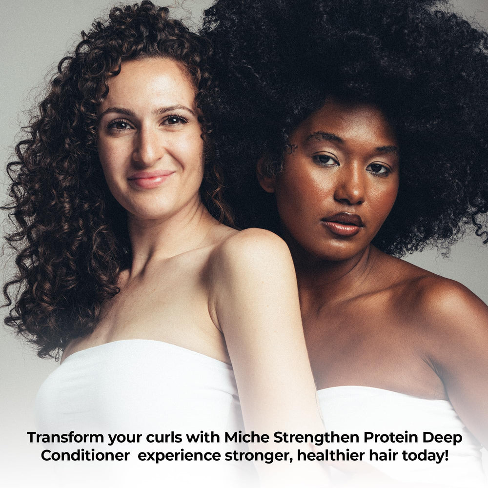 Emballage pratique de 8oz pour le conditionneur protéiné Miche Beauty.