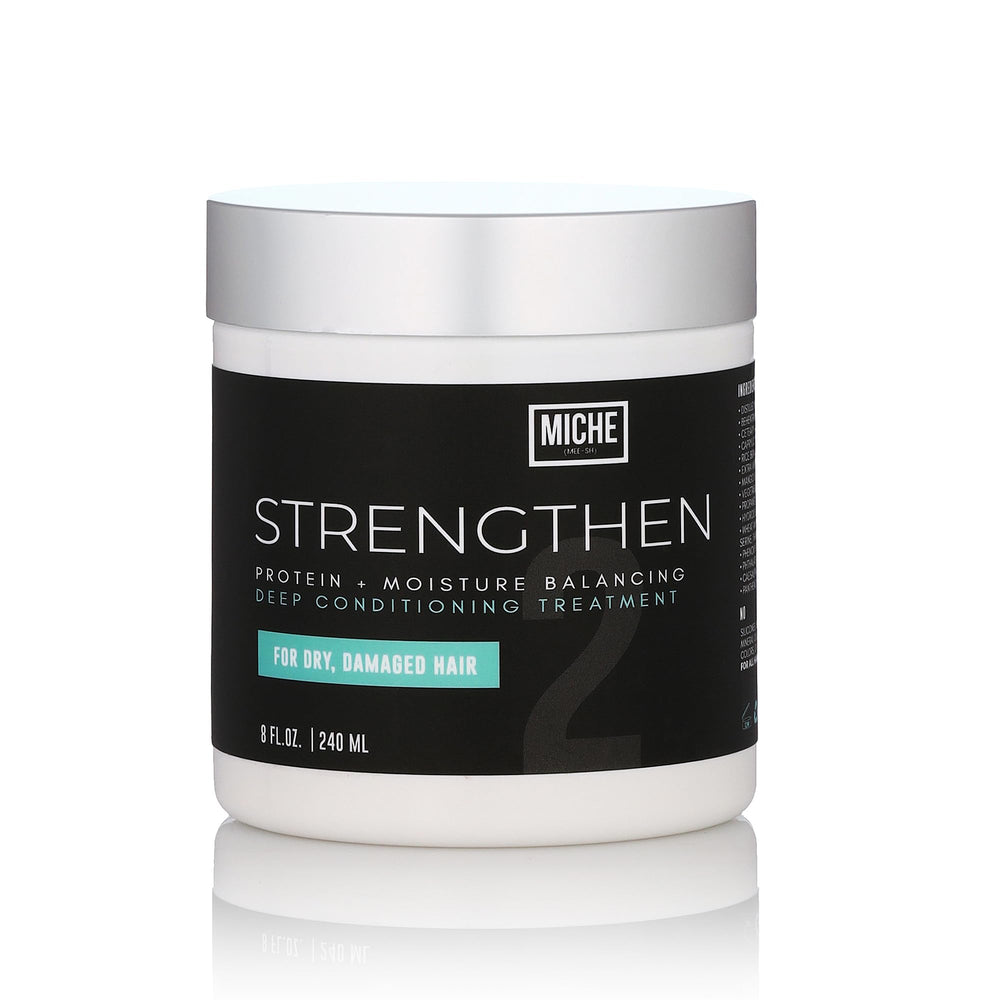 Miche Beauty – bouteille du conditionneur protéiné, renforçant les cheveux et facilitant le coiffage.