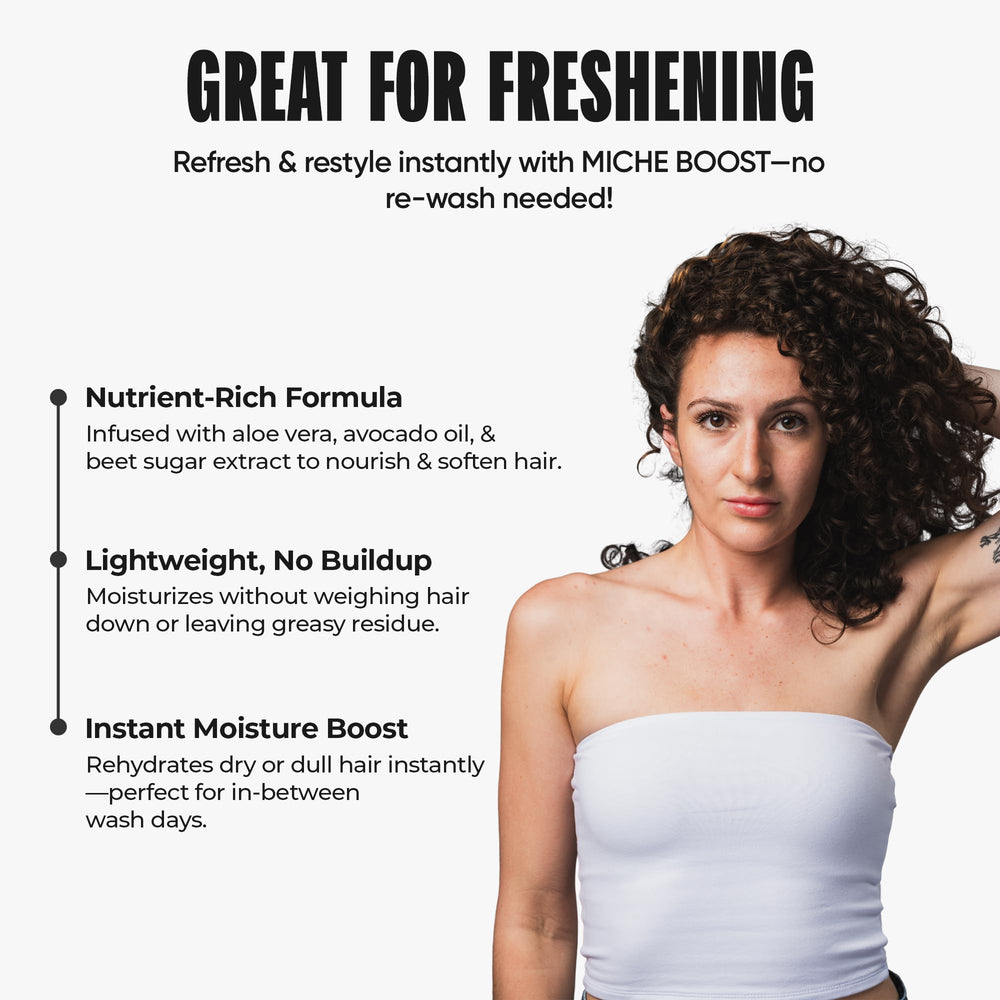 Miche Beauty Boost: format voyage pratique pour hydrater où que vous soyez.