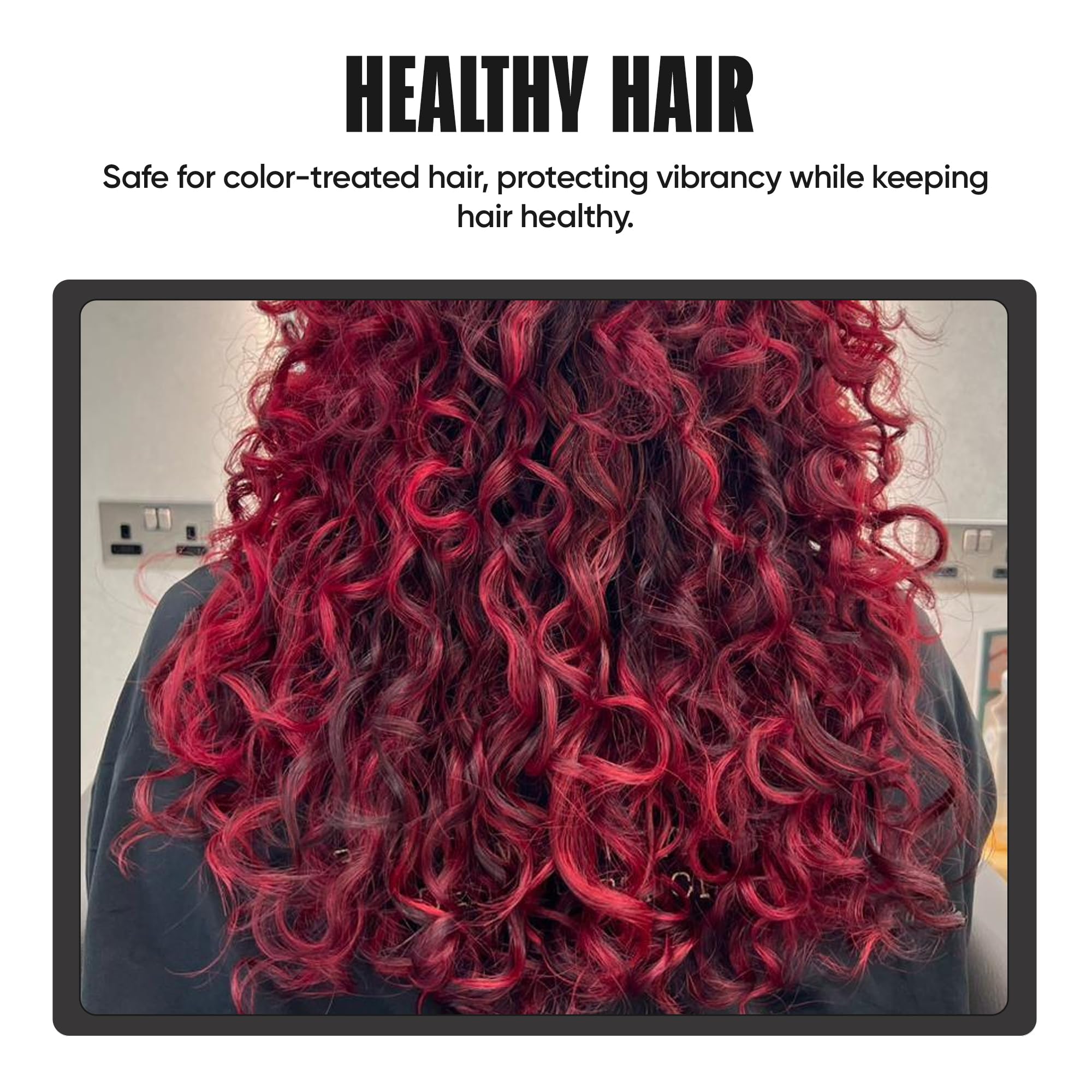 Cheveux fins volumisés par Miche Beauty Cleansed Shampoo, léger boost et texture aérienne.