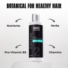 Miche Beauty Prime formule hydratante cheveux fins douceur et brillance.