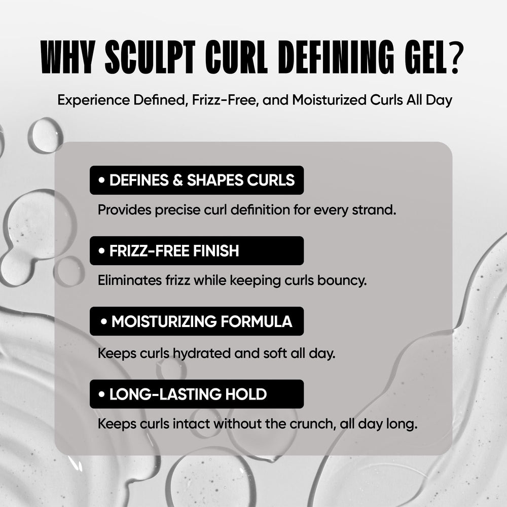 Démonstration d application du Gel Sculpt Curl