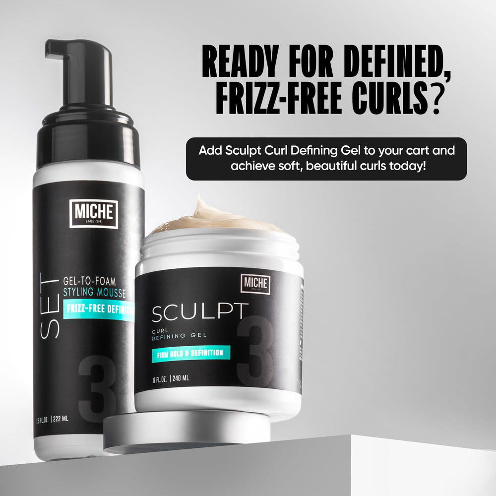 Emballage du Gel Sculpt Curl Defining Gel en gros plan