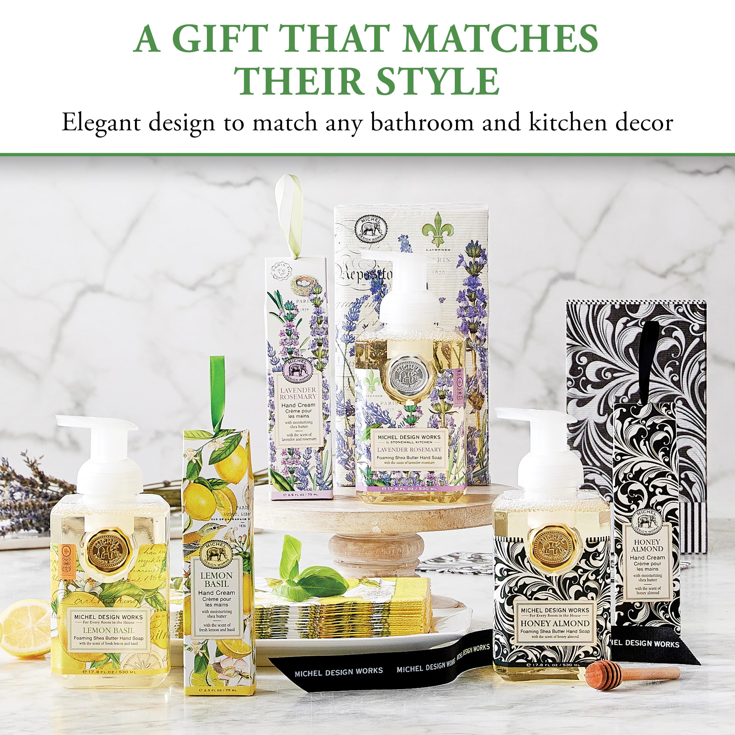 Ensemble d'options cadeaux Michel Design Works pour une présentation chic