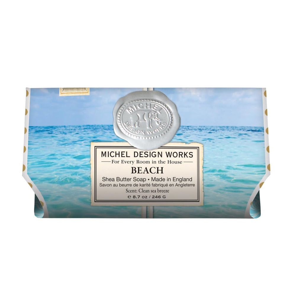 Michel Design Works savon de bain plage, format généreux, hydratant et parfum frais.