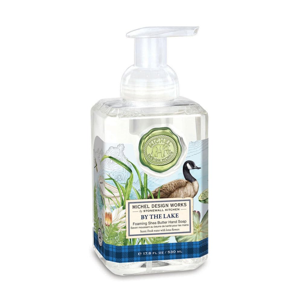 Savon moussant Michel Design Works dans une bouteille pompe, douceur hydratante.