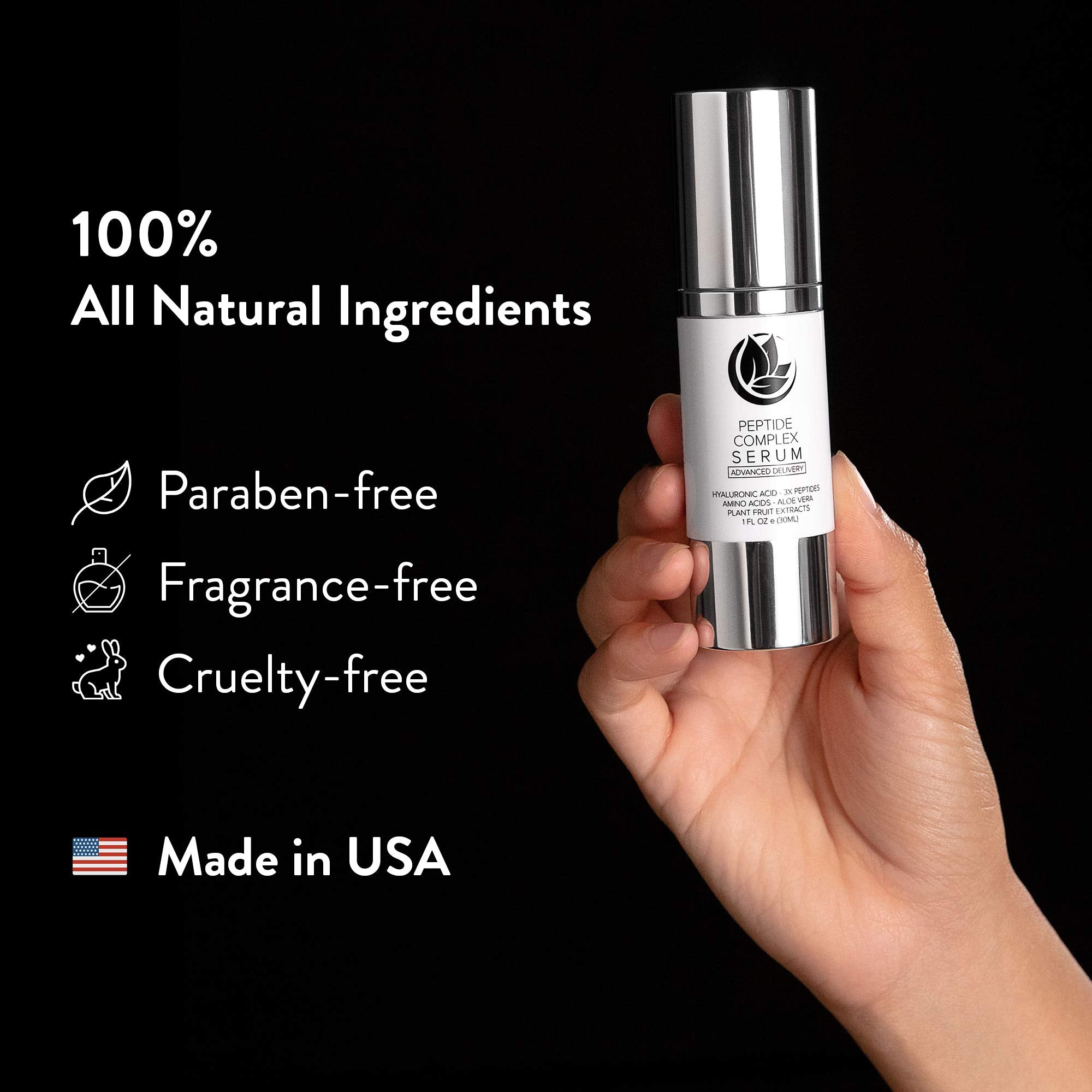 Ingrédients aloe vera dans Microderm GLO Peptide Complex pour douceur.