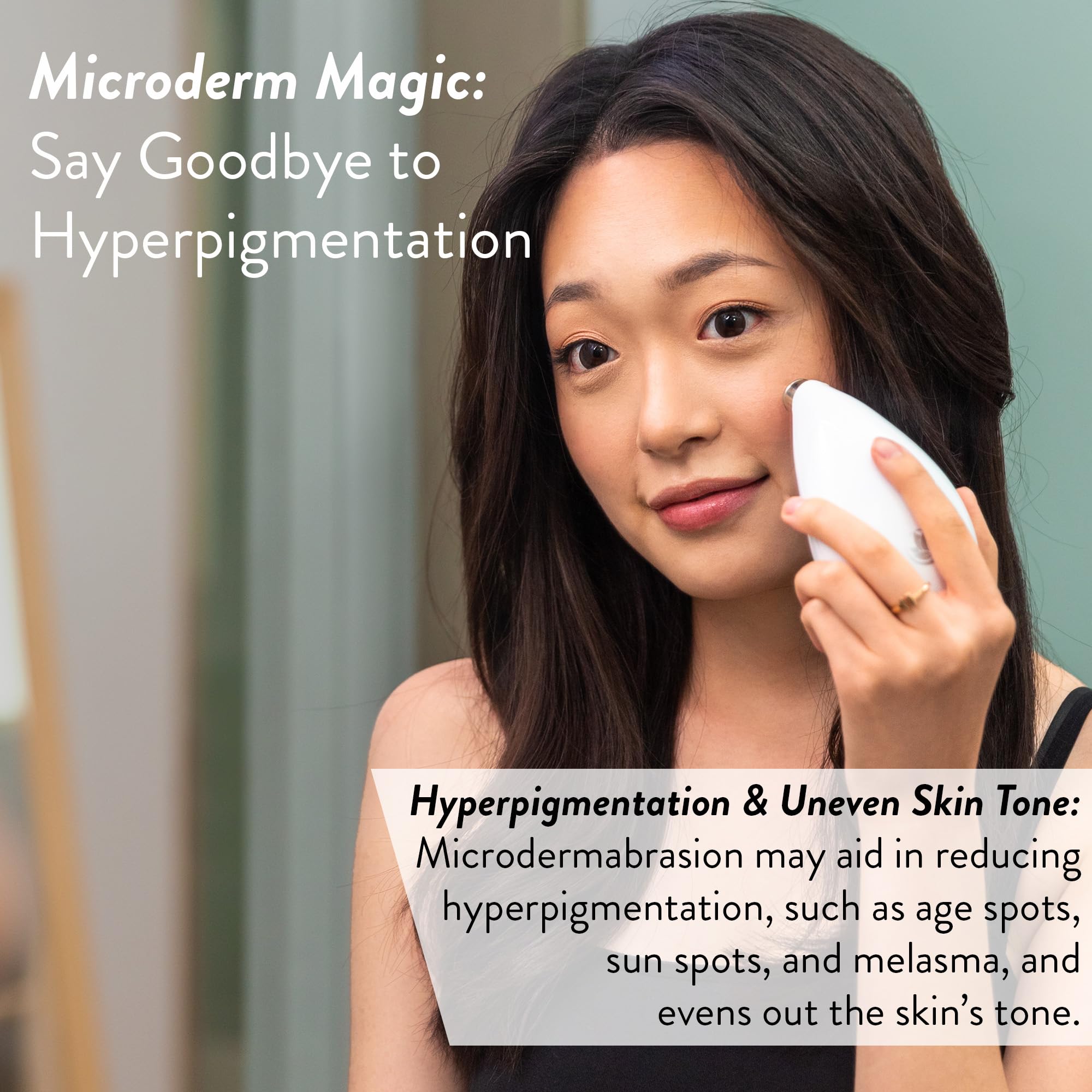 Utilisation adaptée à tous les types de peau avec Microderm GLO.