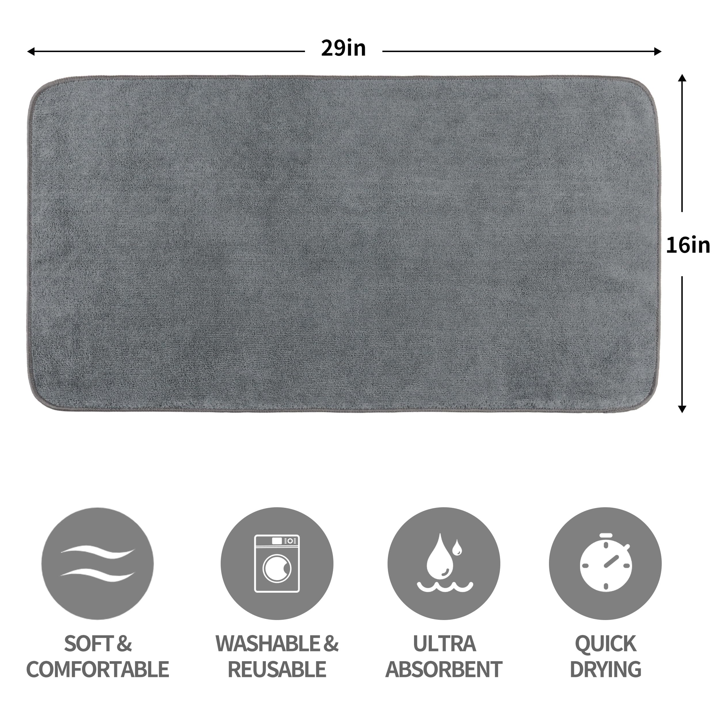 MICROFI serviette sêche-cheveux gris, sans peluches et douce.