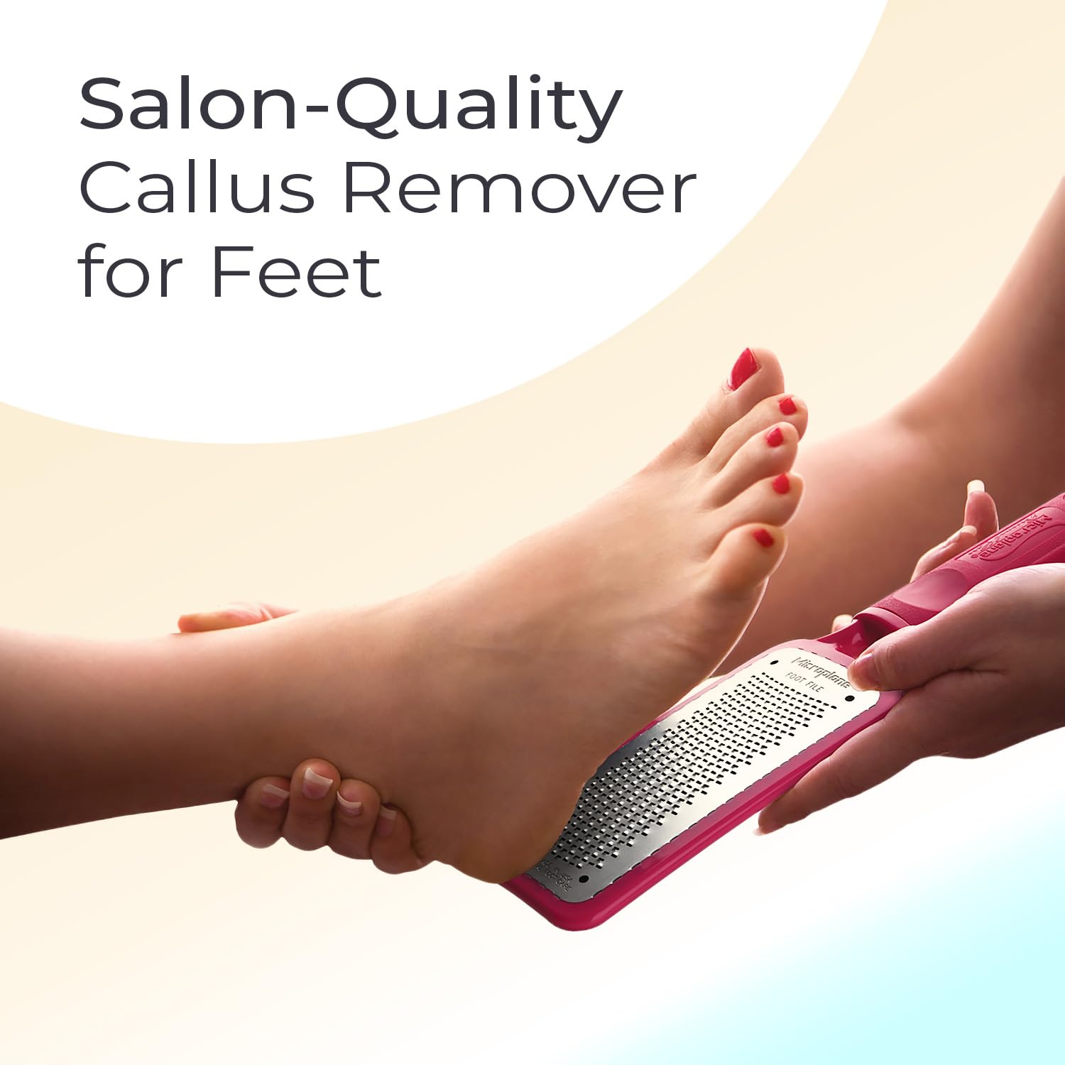 Microplane Colossal Raspe-Pied Poignee Anti-Derapante, prise en main confortable